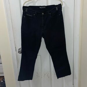 Black Levi 505 Straight Leg Jeans